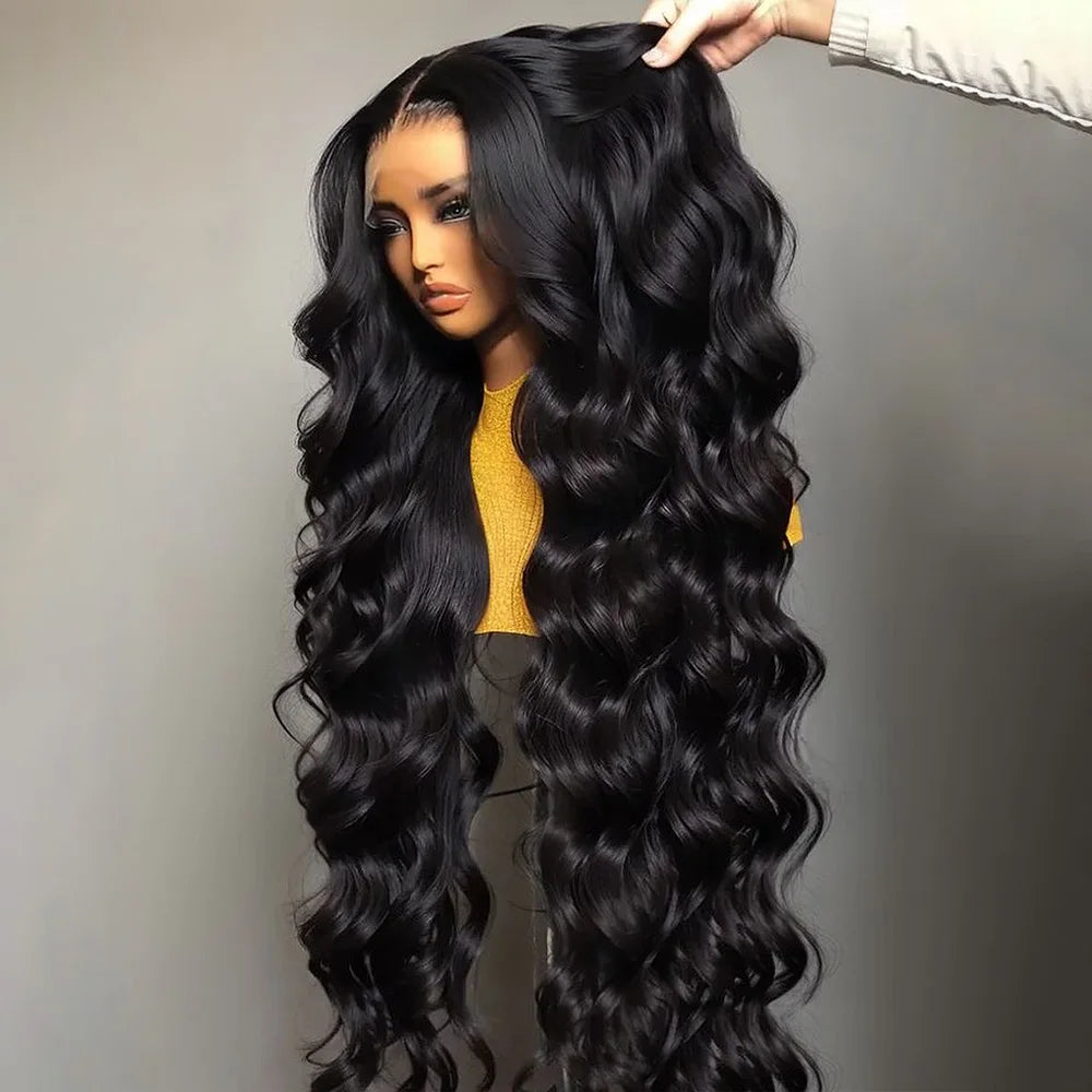 Perruques Body Wave cheveux naturels brésiliens pré-épilésen dentelle HD 13x6 Densité 180% - 200%