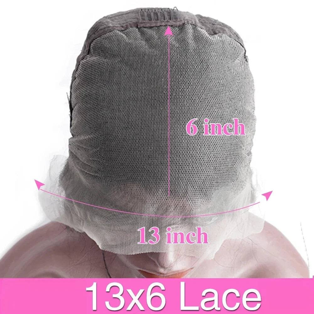 Perruque frontale droite en dentelle 13x6 HD brun chocolat , 100% cheveux naturels pré-épilés Perruque Couleur 4 Densité 180% - 200%